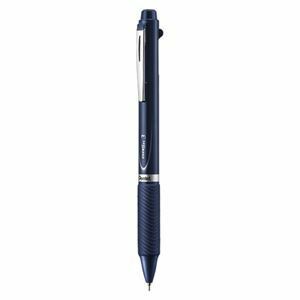 【新品】（まとめ） ぺんてる エナージェル 3色ボールペン 0.5mm ダークブルー軸 【×10セット】