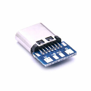 USB Type-C メス テストボード コネクター 5.1KΩチップ抵抗付