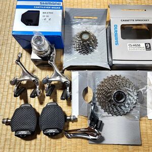 未使用・使用浅め SHIMANO シマノ パーツ 105 PD-R7000 BR-5500 BR-CT91 FD-6800 HP-5501 CS-R7000 CS-HG50 80s24-0829