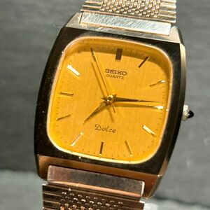 美品 SEIKO セイコー DOLCE ドルチェ 7781-5100 腕時計 クオーツ アナログ 3針 ゴールド ステンレススチール 新品電池交換済み 動作確認済