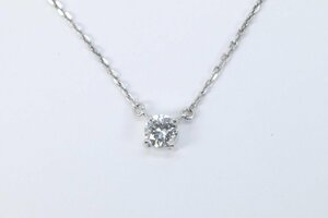 タサキ 田崎真珠 TASAKI Pt850 1Pダイヤモンド 0.48ct 約4.2ｇ ネックレス ジュエリー 4314-A