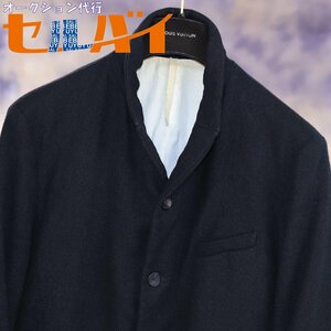 本物 バーグファベル 極希少 リネンツイードウール famers coat ロングコート ブラック アウター ジャケット 国内正規品 bergfabel