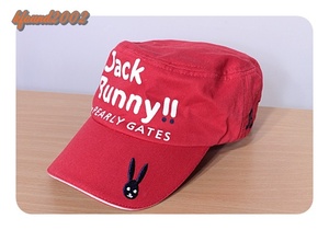 PEALYGATES　Jack Bunny!!　パーリーゲイツ　ジャックバニー　帽子　キャップ　RED系色　フリーサイズ！