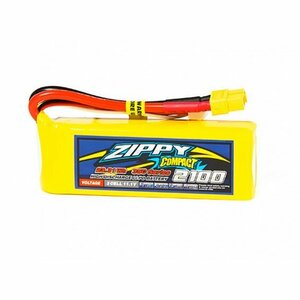 Compact 11.1V 2100mAh 35C70C ZIPPY リポバッテリー