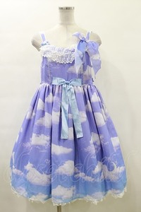 Angelic Pretty / Misty Sky Brilliant ColorジャンパースカートSet Free Aqua Symphony H-24-01-08-078-AP-OP-NS-ZH