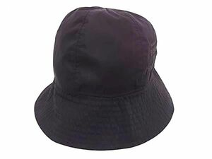 1円 ■極美品■ MONCLER モンクレール ナイロン100％ 帽子 ハット 表記サイズ M レディース メンズ ブラック系 AW8721