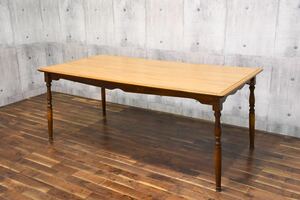 CJC23 飛騨の家具 KASHIWA 柏木工 メラミントップ ダイニングテーブル ビンテージ W179cm コロニアル様式 カシワ 食卓テーブル 食卓机