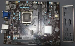 【動作確認済】ECS H110 D4-M01 LGA1151(Intel第6世代) マイクロATX マザーボード IOパネル付属