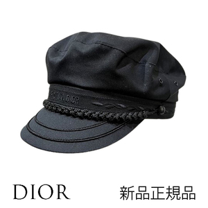 新品未使用 ディオール DIOR GREEK コットンキャップ 57サイズ ブラック キャスケット 正規品 レディース ブランド