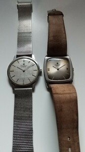 ユニバーサルジュネーブ(UNIVERSAL GENEVE) 手巻メンズ腕時計2品 不動品も雰囲気良好 要メンテ品 1970年頃 昭和レトロ