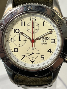 10365-8-SJ22-AVIREX アヴィレックス-メンズ腕時計　クロノグラフ　６０-袋付き