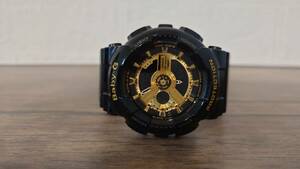 CASIO Baby-G BA-110-1AJF ブラックゴールド カシオ G-shock 電池交換・清掃済み