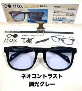 ITOX機能製ネオコントラスト調光グレーサングラス