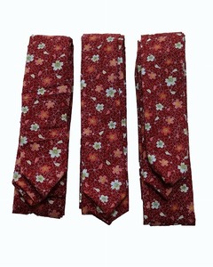 長尺腰紐 腰ひも3本セット K4222-L3 送料無料 サイズＬ着付用小物 赤い花柄の腰紐 お買いなセットです