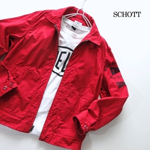 【Schott N.Y.C. ショット】ペナントパッチ ドリズラージャケット Lサイズ!!　（スイングトップ スタンドカラー ジップジャケット）