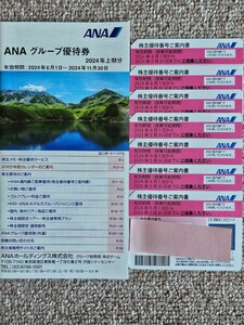 最新版　ANA株主優待券７枚（有効期間2024年6月1日から2025年5月31日　& ANAグループ優待券(2024年6月1日～2024年11月30日）