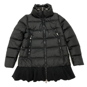 MONCLER モンクレール ヴィバーナム フリル付き ダウンジャケット サイズ2 C20934996380 黒 ブラック レディース