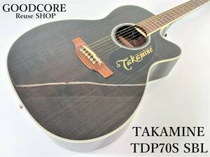 TAKAMINE タカミネ TDP70S SBL アコースティックギター 純正ギグバッグ付属●R601224