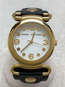 MARC BY MARC JACOBS◆クォーツ腕時計/アナログ/レザー/WHT/NVY/MBM1096