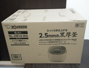 1/象印 極め炊き マイコン炊飯ジャー 1.8L(1升)炊きNL-DB18-WA