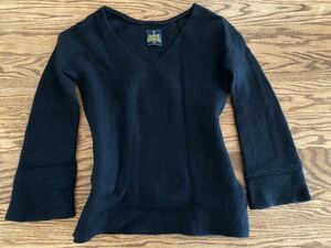 イエナ取扱★Spick &Span★スピックアンドスパン★HAMILTON LAMBS WOOL★Vニット★ブラック