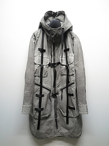 SALE30%OFF/KMRii・ケムリ/Cotton Parachute Mods Coat 03/Charcoal・1