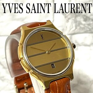 稼動品　イヴサンローラン　YSL コンビカラー　腕時計