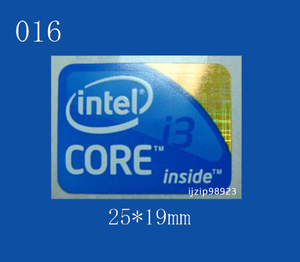 即決016【 intel Core i3 】エンブレムシール追加同梱発送OK■ 条件付き送料無料 未使用