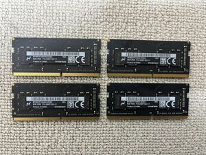 Apple純正 Micron DDR4 SO-DIMM PC4-2400T-8GB×4枚計32GB