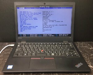 1円～ ■ジャンク LENOVO ThinkPad L390 / 第8世代 / Core i5 8265U 1.60GHz / メモリ 8GB / SSD 256GB / 13.3型 / OS無し / BIOS起動可