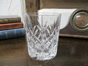 ガラス製 タンブラーグラス フラワーベース 花瓶 置物 飾り イギリス 英国 インテリア雑貨 glass 1980e