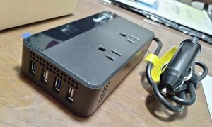 LeicesterCNL LST 200Wカーインバーター コンバーター 車載 DC12VをAC100Vに交換 USB 電源2口 修正正弦波 シガーソケット 