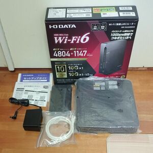 メーカー整備品 IO DATA WN-DAX6000XR Wi-Fiルーター Wi-Fi 6（11ax） 4804＋1147Mbps IPv6 10Gbps対応