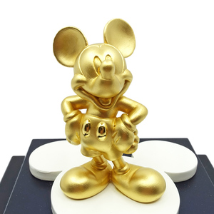 【栄】徳力 Disney ディズニー ミッキーマウス Mickey Mouse GOLD COLLECTION 約16g 木箱 純金 1000 置物 インテリア 美術品