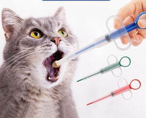 ペット 投薬器 給水 シリンジ 介護補助 流動食 給水器 犬猫用 ペットピル 摂食ツール 経口投薬器 B