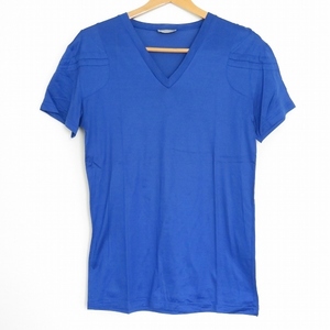#snc ディオールオム Diorhomme Tシャツ XS 青 半袖 イタリア製 美品 メンズ [710691]