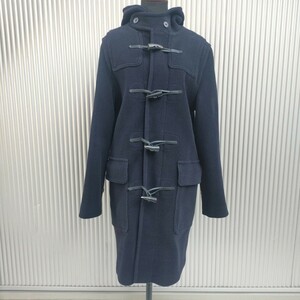 【定番/イングランド製】美品/グローバーオールgloverall/ウール/ロング/ダッフルコート/ロングコート/EUR40/ネイビー/RK0511/0002/