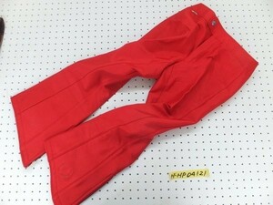 GTO HUBER メンズ 裾ジップ ナイロン・ウール スキーパンツ 小さめ W74 赤