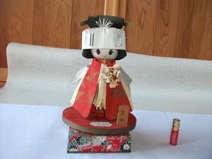 即決 希少 レア 当時物 　京都　オルゴール（曲名　花嫁）フイギュア　日本人形　飾り 昭和レトロ ビンテージ