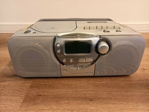 KENWOOD CDパーソナルステレオシステム CDX-A3 ラジオ カセットテープ CD ジャンク 保管 中古 現状品 k539