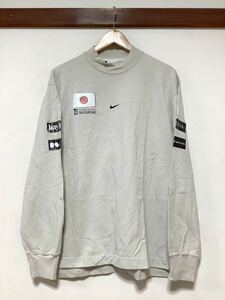 の1314 DANCESPORT BREAKING ブレイクダンス 日本代表 長袖Tシャツ NIKE ナイキ ロンT L グレージュ モックネック