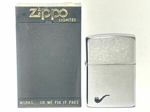 (54) ZIPPO ジッポ ジッポー パイプライター オイルライター ケース付き シルバー系 喫煙グッズ