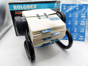 レア！ビンテージ！Rolodex 500 Card Open Metal Rotary File ローロデックス Model 5024X 未使用品！