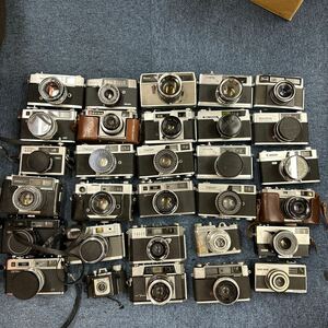【A4】計30個　レンジファインダー カメラ まとめ売り　Canon YASHICA Konica Minolta Zeiss Ikon ジャンク品