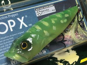 【同梱可能】Megabass ルアー メガバス POPX CRYSTAL LIME FROG（検:POP-X、希少、ポップX、POPMAX、SP-C、限定、入手困難）※同梱可能