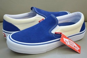 新品未使用 VANS バンズ SLIP ON PRO スリッポン プロ POPCUSH採用 定価11000円 スエード スカイネイビー US10 28センチ 送料無料