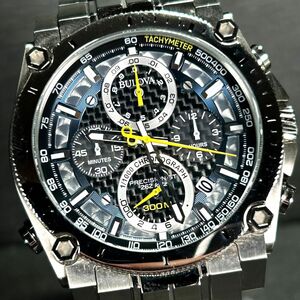 美品 BULOVA ブローバ PRECISIONIST プレシジョニスト 96B175 腕時計 クオーツ アナログ 高性能プレシジョンクロノグラフ 動作確認済み