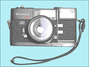★KONICA/コニカ/C35 EF/フィルムカメラ/ストラップ付★ジャンク品