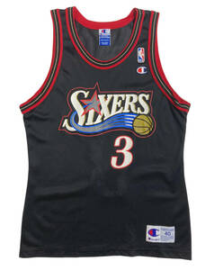 NBA アイバーソン #3 76ers ユニフォーム 40 chmapion チャンピオン Sixers シクサーズ Iverson