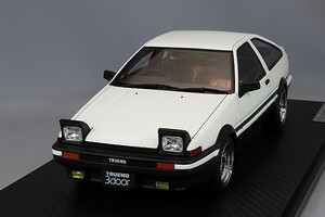 イグニッションモデル 1/18 トヨタ スプリンター トレノ 3ドア GT Apex (AE86) ホワイト/ブラック IG2791 #ハヤシストリート15インチ